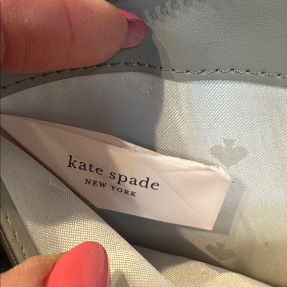 Kate Spade Light Gray Zip Wallet - Picture 3 of 9